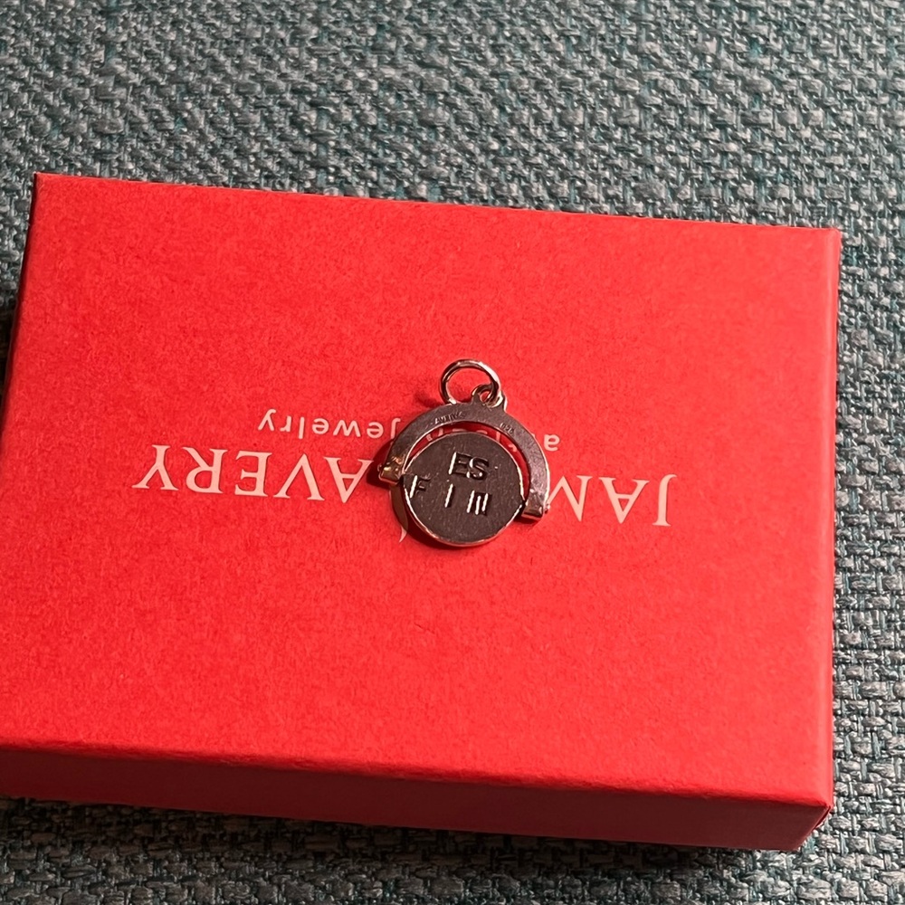 - MUST SEE!! James avery Spinning disk bff sterling charm.